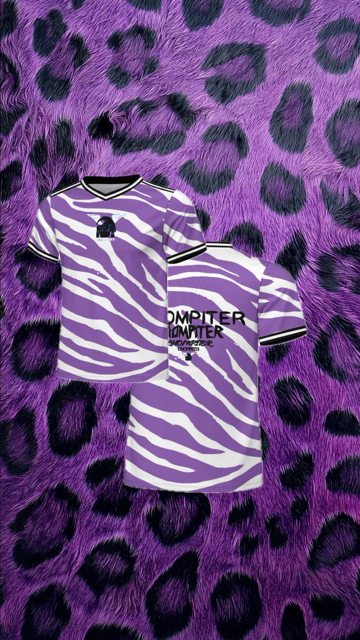 Set Deportivo Running Zebra Morado – Camiseta + Short Transpirable UNISEX
