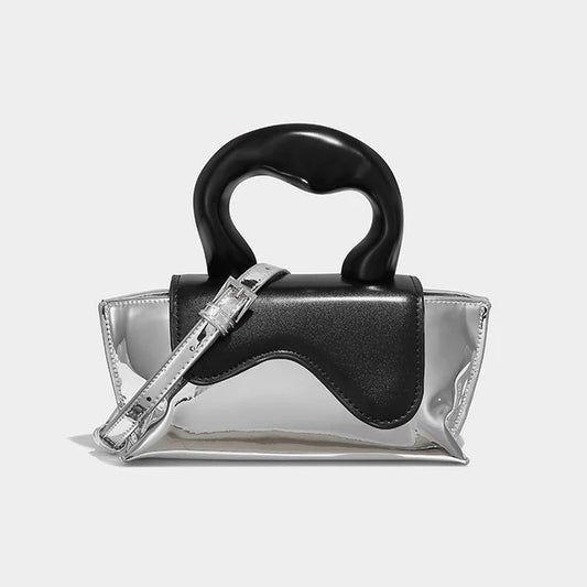 Elegant Lady Top Handle Purse Luxury Brand Design Sling Crossbody Bag Small Chic Women's Handbag Wallet