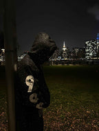 Rhinestone Hoodie Premium Black Zip-Up Streetwear / Chompiter 999