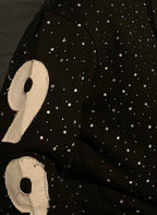 Rhinestone Hoodie Premium Black Zip-Up Streetwear / Chompiter 999