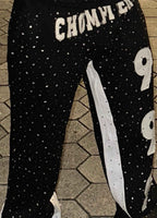 Rhinestone Pants – Premium Black Streetwear - Chompiter 999