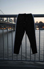 Rhinestone Pants – Premium Black Streetwear - Chompiter 999
