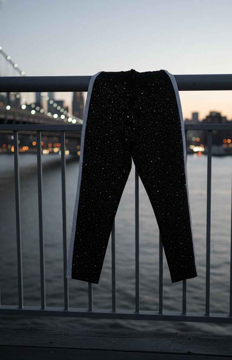Rhinestone Pants – Premium Black Streetwear - Chompiter 999