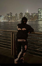 Rhinestone Pants – Premium Black Streetwear - Chompiter 999