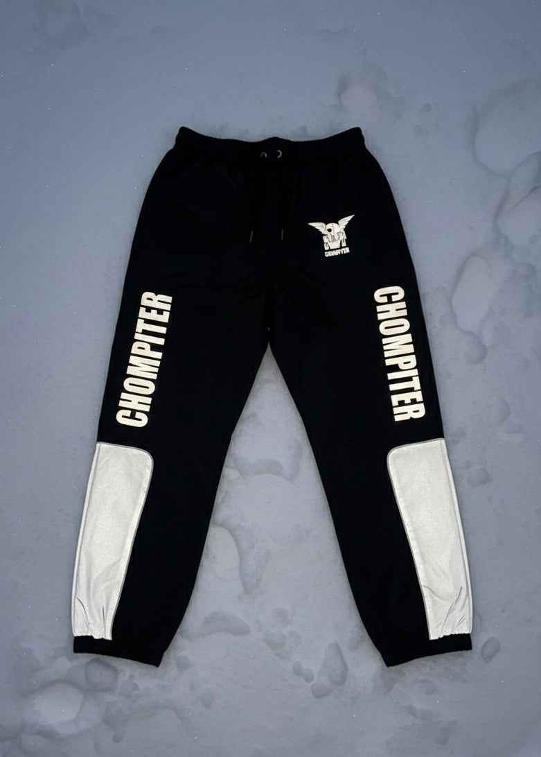 Tech Reflective Waterproof Track Pants – Black | CHOMPITER